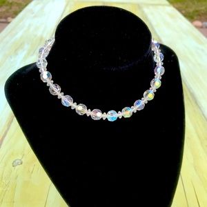 Antique Crystal Glass Choker